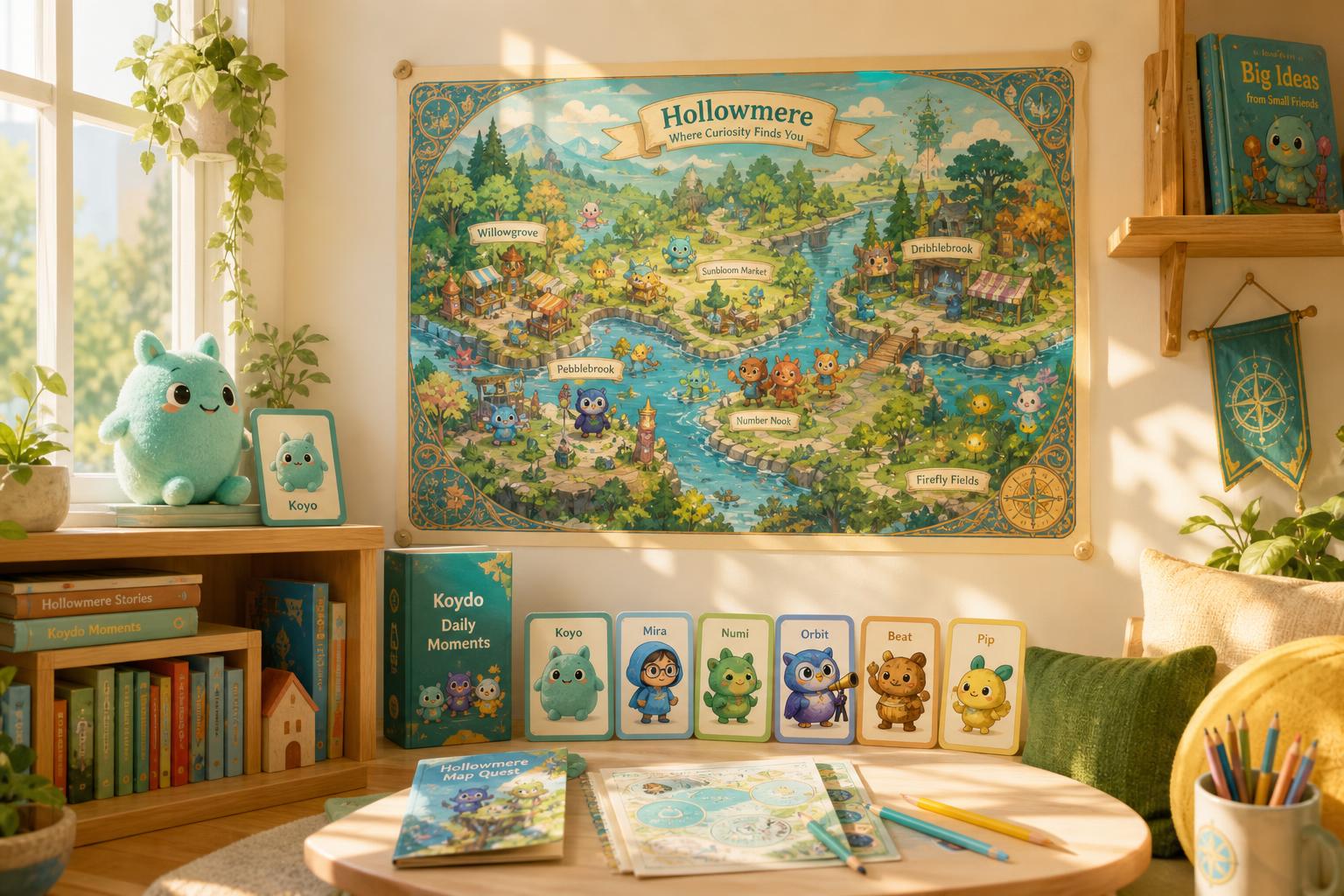Hollowmere Map Poster lifestyle scene